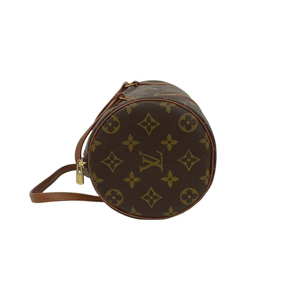LOUIS VUITTON Brown Monogram Leather Papillon 26 Boston Bag - Picture 5 of 9